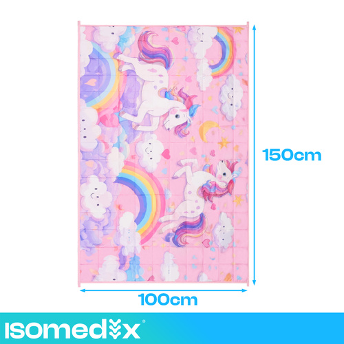 Сензорно одеяло с еднорози 3 кг – 100 x 150 см