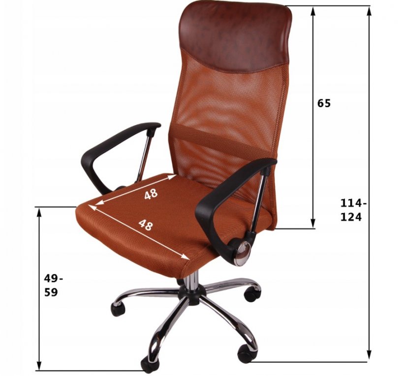 Stílusos barna irodai szék