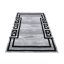 Elegante tappeto grigio-nero con un ornamento - Misure: Larghezza: 80 cm | Lunghezza: 150 cm