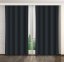 Draperie monocromă gri închis pe inele metalice Draperie monocromă gri închis pe inele metalice