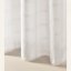 Tenda morbida color panna  Maura  con appendimenti su cerchi 140 x 250 cm