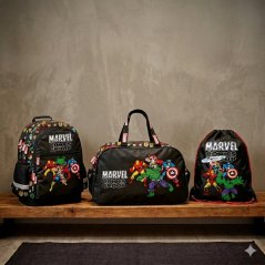 Školský set Avengers Marvel Comics - batoh, vrecúško a športová taška