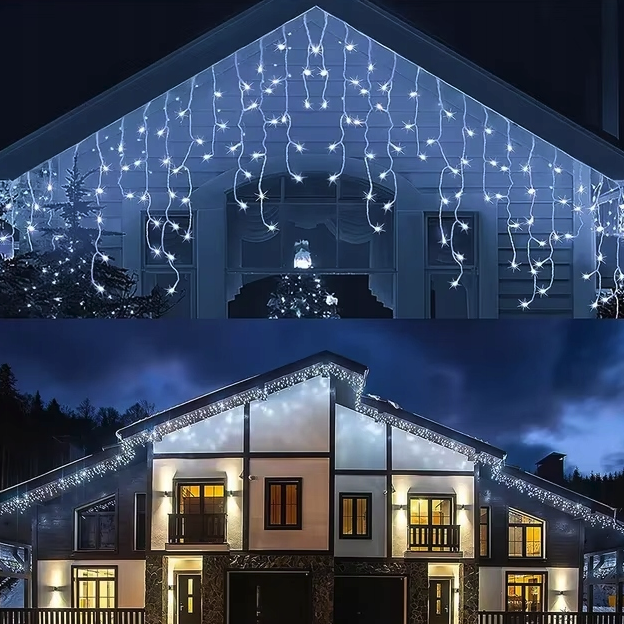 LED-Weihnachtsbeleuchtung für den Außenbereich, kaltweiß IP44