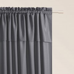 Temno siva zavesa MIA za trak 140 x 250 cm