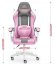 Herné kreslo Rainbow Pink Gray Mesh