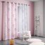 Růžové závěsy do dívčí pokoje s jednorožci LILIROSE 140 x 260 cm
