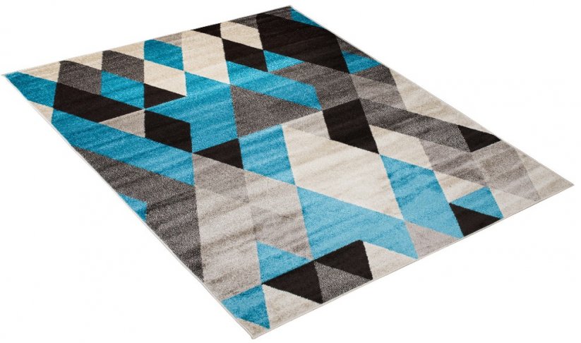 Moderner Teppich mit buntem Muster