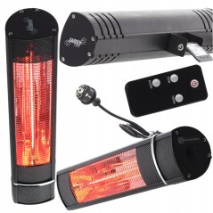 Infračervený elektrický ohrievač 2000W s diaľkovým ovládaním