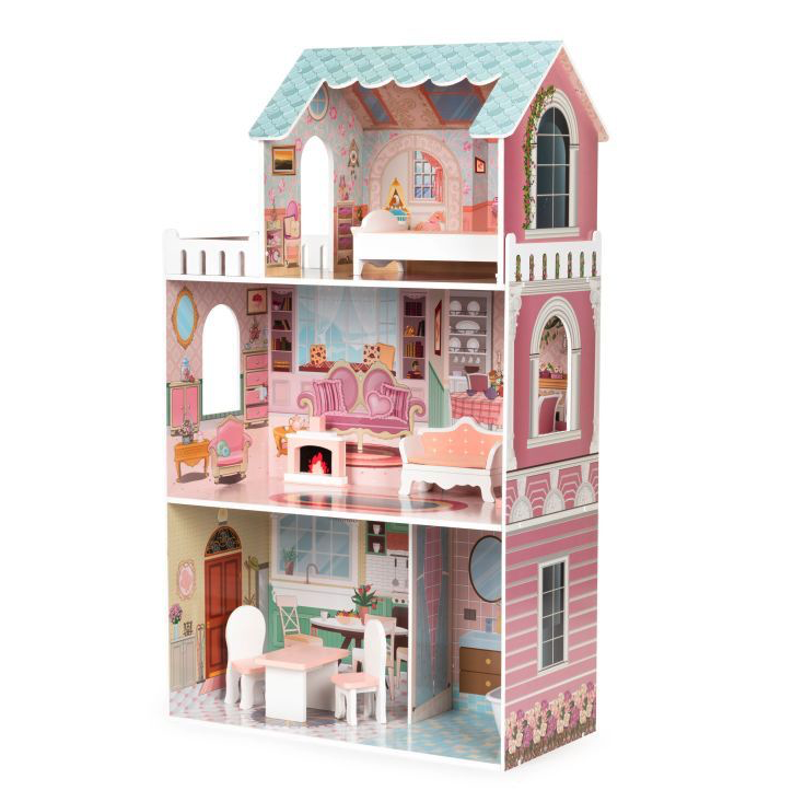 Veľký domček pre bábiky Barbie so súpravou nábytku