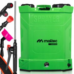 Akumulátorový záhradný postrekovač MasterSpray 20L s batériou 12V a sadou trysiek