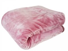 Moderná ružová akrylová deka 160 x 210 cm