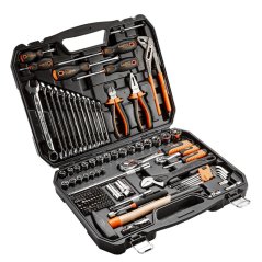 Sada nářadí NEO TOOLS 143 kusů – ocel Cr-V, bity S2