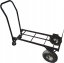 Transportni voziček do 150 kg v črni barvi