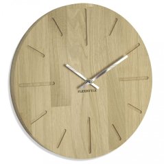 Moderne Wanduhr aus Eiche natur