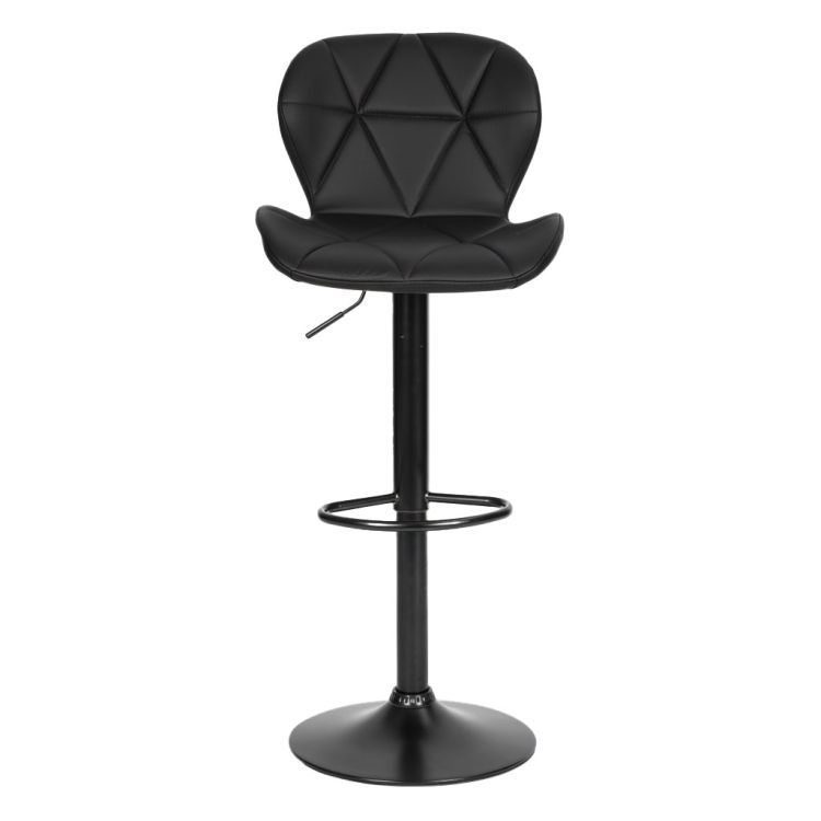 Scaun de bar pivotant reglabil în înălțime cu spătar