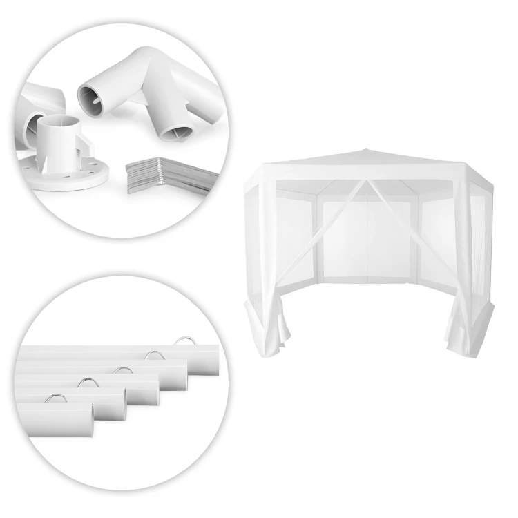 Kerti pavilon szúnyoghálóval 2 x 2 m