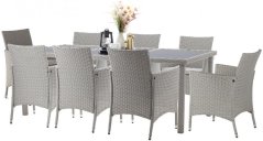 Set di mobili da giardino grigio GARDENLINE