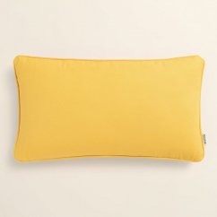 Elegantna prevleka za vzglavnik v gorčično rumeni barvi 30 x 50 cm