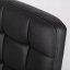Černá kožená kancelářská židle G401
