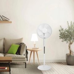 Ventilator stand 45 W cu telecomandă - alb