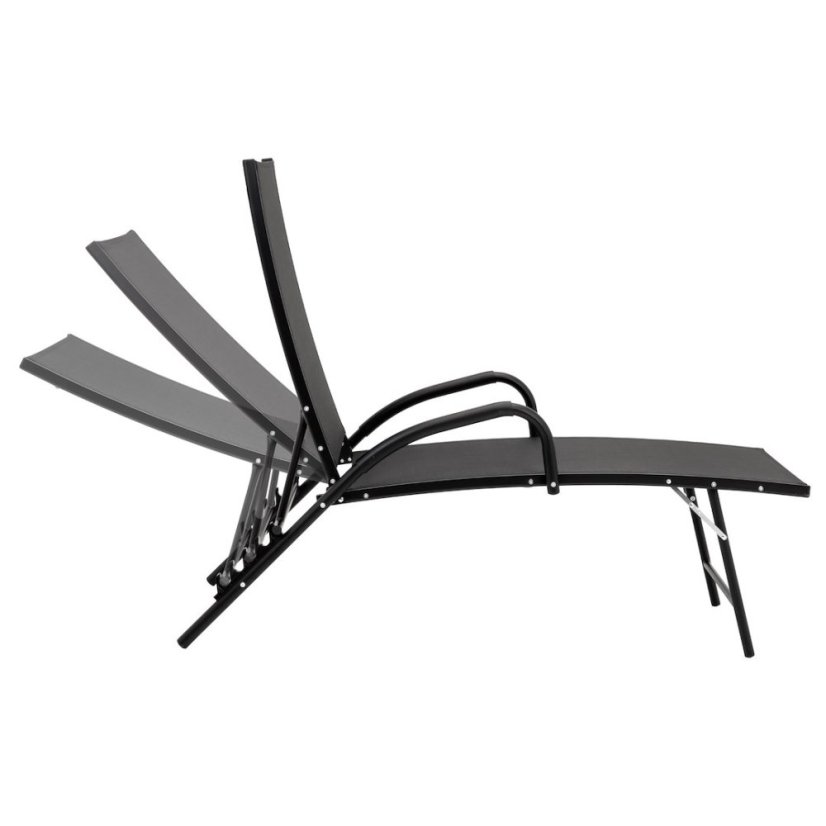 Skladacie záhradné ležadlo z hliníka - polohovateľné