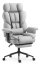 HC-1037 ergonomikus irodai fotel lábtartóval – szürke szövet