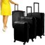 Set de 3 valize de călătorie TRIZAND - negre