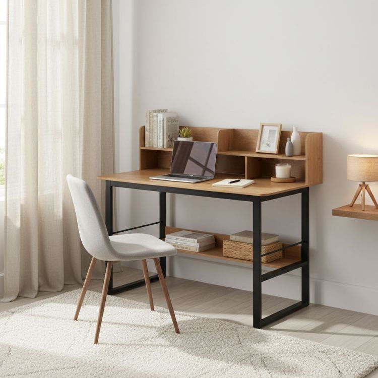 Písací, pracovný stôl s policami 120 x 60 cm