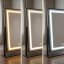 LUMI LED-es kozmetikai asztali tükör kiegészítő nagyító tükörrel, 30 x 40 cm