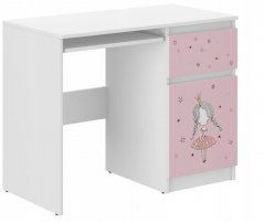 Dětský psací stůl růžový s baletkou 77x50x96 cm