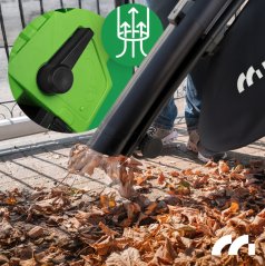 MALTEC MASTERBLOW3500W 3 az 1-ben elektromos kerti porszívó és levélfúvó aprítóval