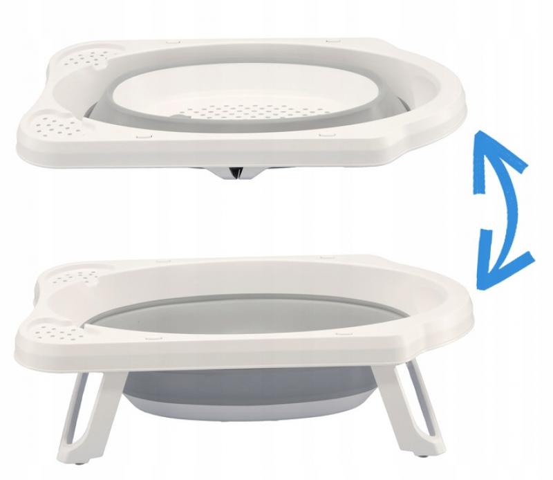 Faltbare Badewanne 33L 45,5x80x24 cm