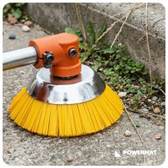 Nylon kefekorong kefekötőhöz 200 mm - járdakövek és beton tisztításához