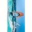 Brisača za plažo z motivom windsurferjev 100 x 180 cm