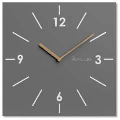 Nástenné hodiny Scandic 30 cm - sivé