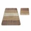 Csúszásgátló fürdőszobai szőnyegek bézs színben - Méret: 50 cm x 80 cm + 40 cm x 50 cm