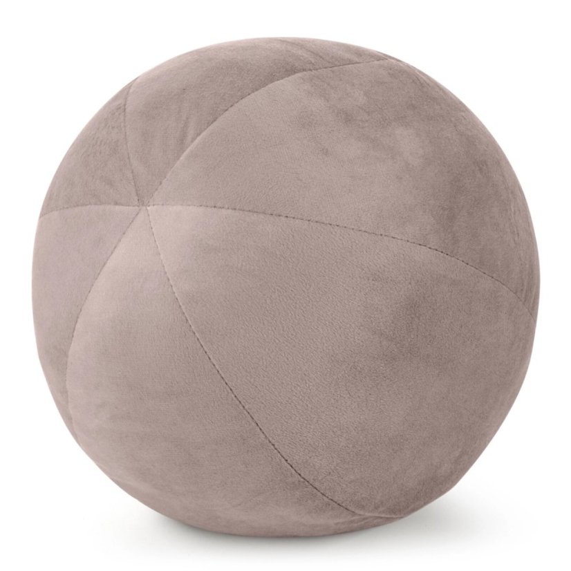 Luxusný mäkký zamatový vankúš v tvare gule
