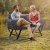 Gartenbank 2in1 aus Polyrattan 176 × 56 × 81 cm