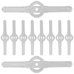 10 darabos pótkéskészlet bozótvágógéphez - műanyag kések 150 mm