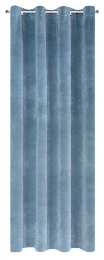 Krásne modré jednofarebné závesy 140 x 250 cm