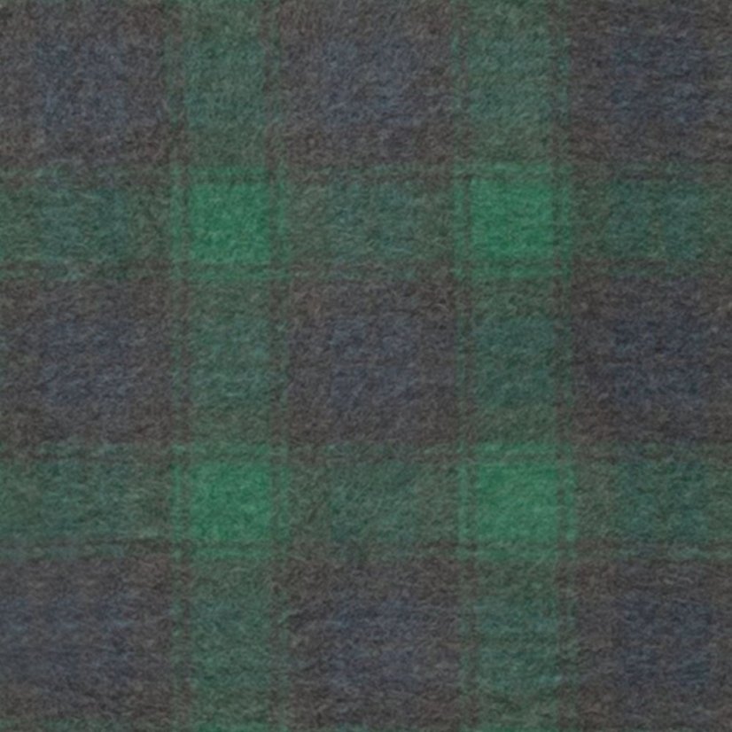 Kostkovaná zelená vánoční deka