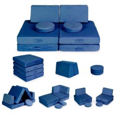 Modulares Kindersofa - blau