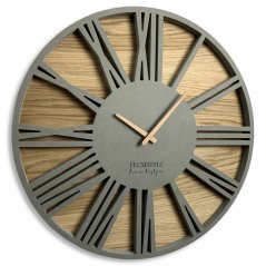 Siva stenska ura iz kakovostnega lesa