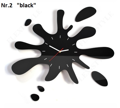 Modern falióra fröccsenő formájú