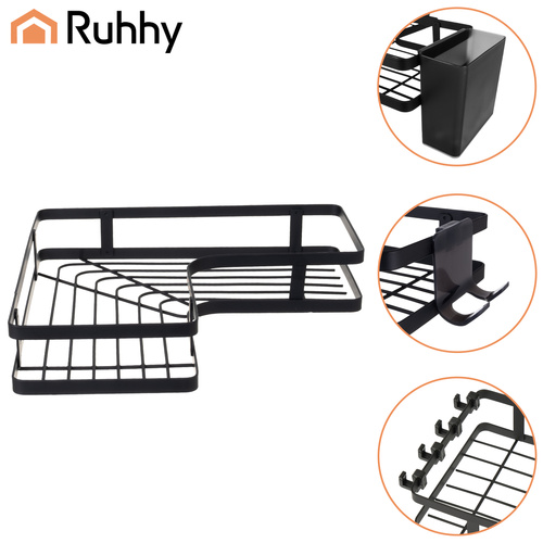 Rohová kúpeľňová polička – 2-dielny set