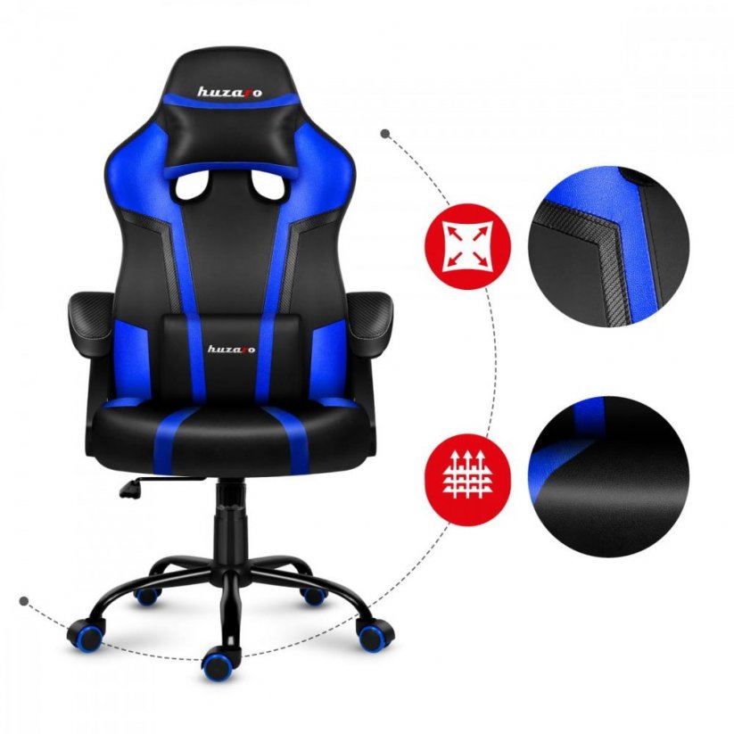 Изискан геймърски стол FORCE 3.1 blue