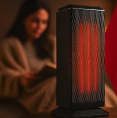 Keramični električni grelnik KAMINER LUMNI 2.0 PTC 2000W z oscilacijo