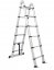 Teleskopický hliníkový rebrík 2 x 7 stupňov
