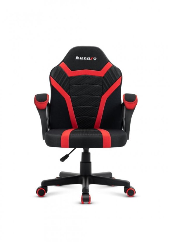 Hochwertiger Gaming-Stuhl für Kinder in Schwarz und Rot