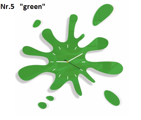 Modern falióra fröccsenő formájú